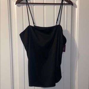 The Sak Black Asymmetrical Sleeveless Camisole